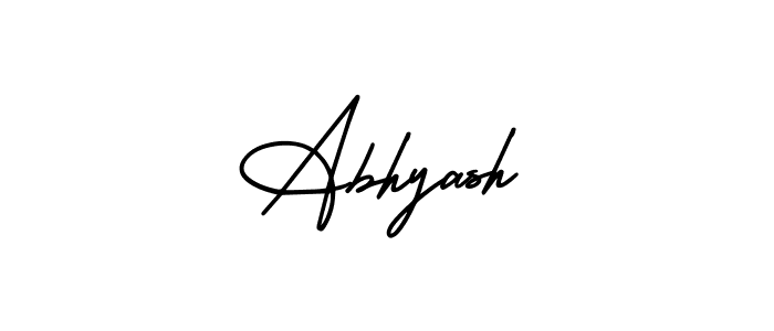 It looks lik you need a new signature style for name Abhyash. Design unique handwritten (AmerikaSignatureDemo-Regular) signature with our free signature maker in just a few clicks. Abhyash signature style 3 images and pictures png
