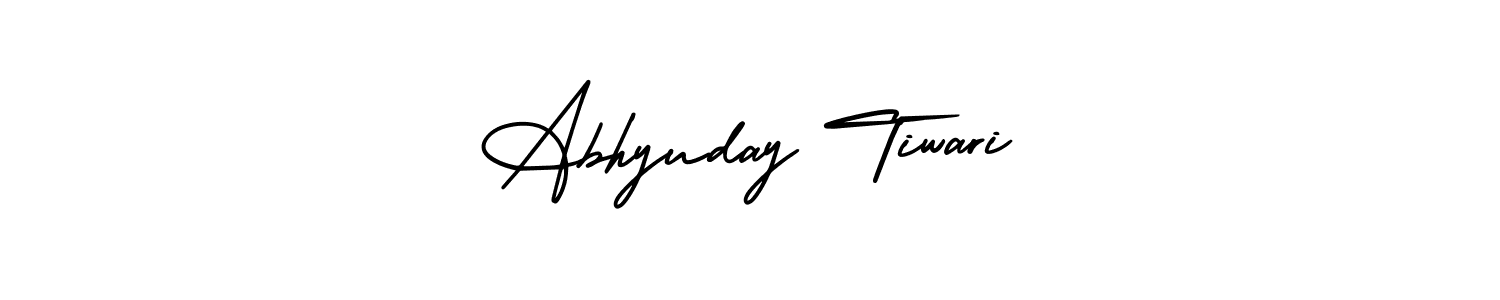 Create a beautiful signature design for name Abhyuday Tiwari. With this signature (AmerikaSignatureDemo-Regular) fonts, you can make a handwritten signature for free. Abhyuday Tiwari signature style 3 images and pictures png