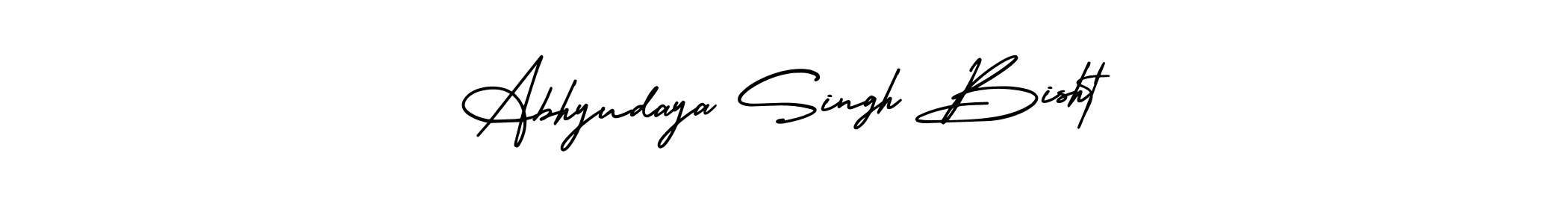 You can use this online signature creator to create a handwritten signature for the name Abhyudaya Singh Bisht. This is the best online autograph maker. Abhyudaya Singh Bisht signature style 3 images and pictures png