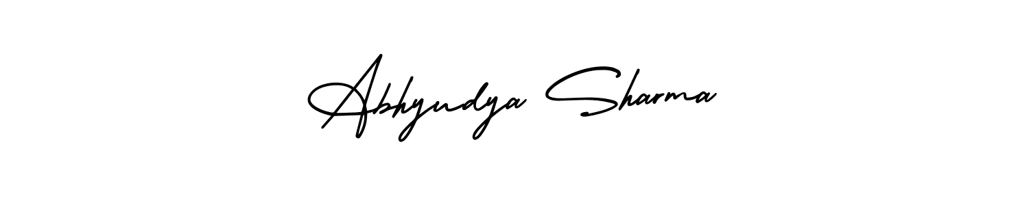 You can use this online signature creator to create a handwritten signature for the name Abhyudya Sharma. This is the best online autograph maker. Abhyudya Sharma signature style 3 images and pictures png