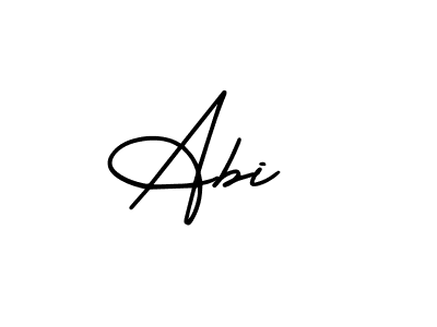 How to Draw Abi  signature style? AmerikaSignatureDemo-Regular is a latest design signature styles for name Abi . Abi  signature style 3 images and pictures png