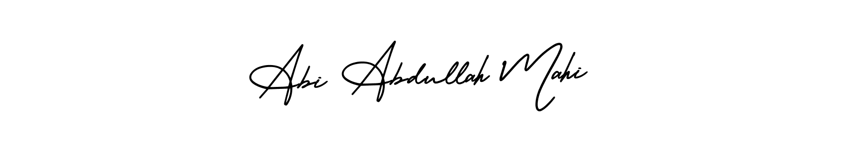 How to Draw Abi Abdullah Mahi signature style? AmerikaSignatureDemo-Regular is a latest design signature styles for name Abi Abdullah Mahi. Abi Abdullah Mahi signature style 3 images and pictures png