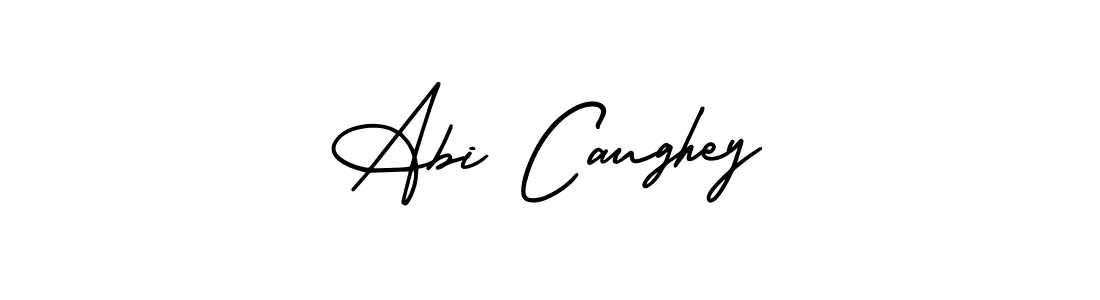 The best way (AmerikaSignatureDemo-Regular) to make a short signature is to pick only two or three words in your name. The name Abi Caughey include a total of six letters. For converting this name. Abi Caughey signature style 3 images and pictures png