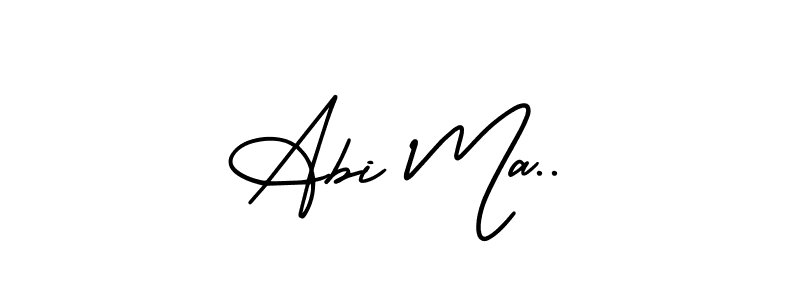 Create a beautiful signature design for name Abi Ma... With this signature (AmerikaSignatureDemo-Regular) fonts, you can make a handwritten signature for free. Abi Ma.. signature style 3 images and pictures png