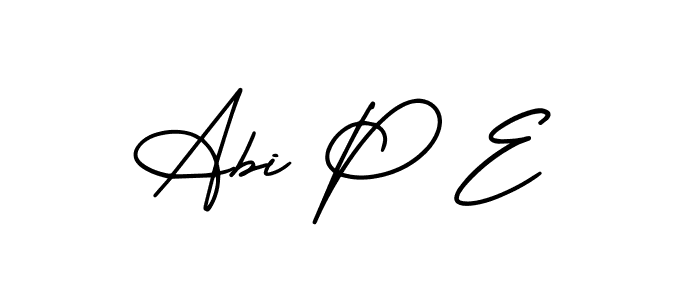 Here are the top 10 professional signature styles for the name Abi P E. These are the best autograph styles you can use for your name. Abi P E signature style 3 images and pictures png