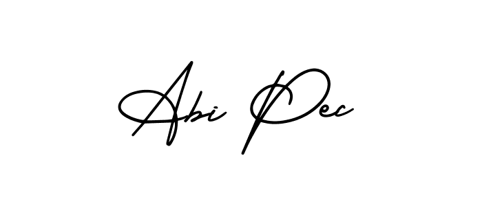 Also You can easily find your signature by using the search form. We will create Abi Pec name handwritten signature images for you free of cost using AmerikaSignatureDemo-Regular sign style. Abi Pec signature style 3 images and pictures png