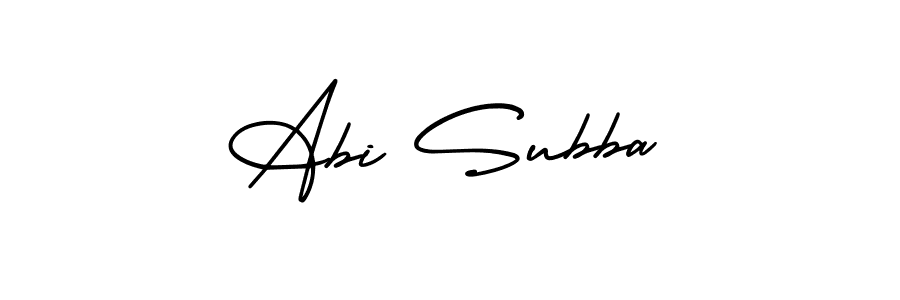 You should practise on your own different ways (AmerikaSignatureDemo-Regular) to write your name (Abi Subba) in signature. don't let someone else do it for you. Abi Subba signature style 3 images and pictures png