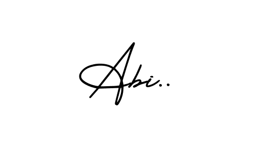 You should practise on your own different ways (AmerikaSignatureDemo-Regular) to write your name (Abi..) in signature. don't let someone else do it for you. Abi.. signature style 3 images and pictures png