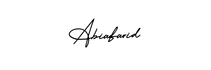 Use a signature maker to create a handwritten signature online. With this signature software, you can design (AmerikaSignatureDemo-Regular) your own signature for name Abiafarid. Abiafarid signature style 3 images and pictures png