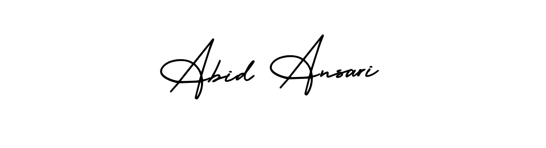 Make a beautiful signature design for name Abid Ansari. Use this online signature maker to create a handwritten signature for free. Abid Ansari signature style 3 images and pictures png