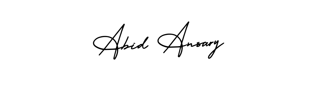 Create a beautiful signature design for name Abid Ansary. With this signature (AmerikaSignatureDemo-Regular) fonts, you can make a handwritten signature for free. Abid Ansary signature style 3 images and pictures png