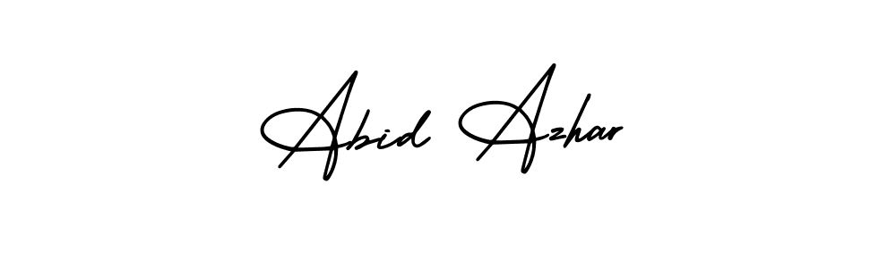 Abid Azhar stylish signature style. Best Handwritten Sign (AmerikaSignatureDemo-Regular) for my name. Handwritten Signature Collection Ideas for my name Abid Azhar. Abid Azhar signature style 3 images and pictures png