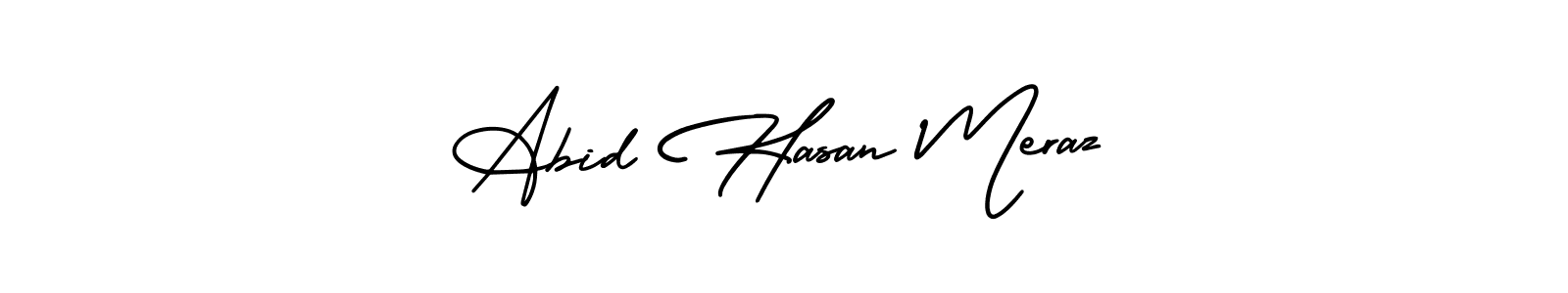 Create a beautiful signature design for name Abid Hasan Meraz. With this signature (AmerikaSignatureDemo-Regular) fonts, you can make a handwritten signature for free. Abid Hasan Meraz signature style 3 images and pictures png