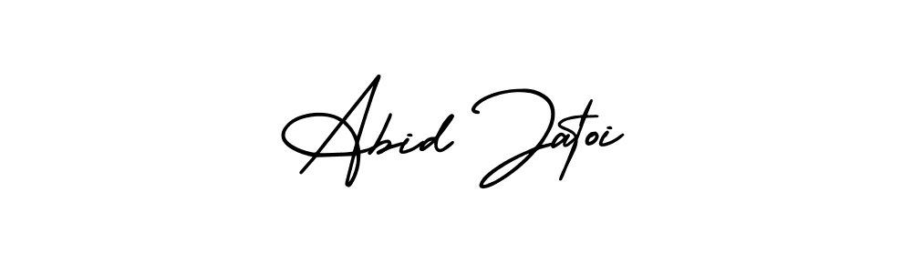 Make a beautiful signature design for name Abid Jatoi. With this signature (AmerikaSignatureDemo-Regular) style, you can create a handwritten signature for free. Abid Jatoi signature style 3 images and pictures png