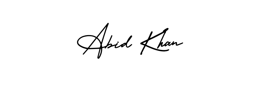 Make a beautiful signature design for name Abid Khan. Use this online signature maker to create a handwritten signature for free. Abid Khan signature style 3 images and pictures png