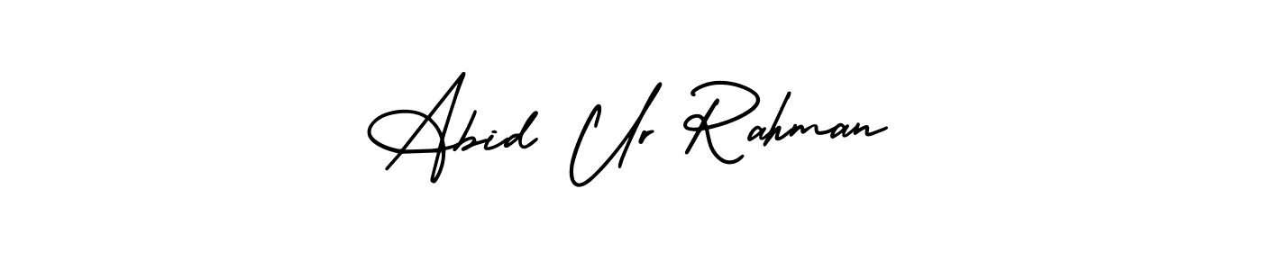 Similarly AmerikaSignatureDemo-Regular is the best handwritten signature design. Signature creator online .You can use it as an online autograph creator for name Abid Ur Rahman. Abid Ur Rahman signature style 3 images and pictures png