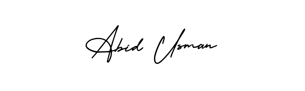 Also we have Abid Usman name is the best signature style. Create professional handwritten signature collection using AmerikaSignatureDemo-Regular autograph style. Abid Usman signature style 3 images and pictures png