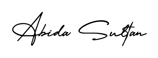 Similarly AmerikaSignatureDemo-Regular is the best handwritten signature design. Signature creator online. You can use it as an online autograph creator for name Abida Sultan. Abida Sultan signature style 3 images and pictures png