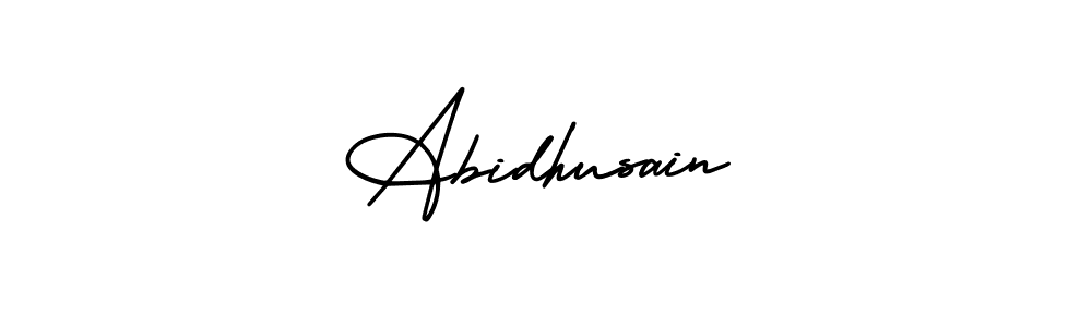 Also You can easily find your signature by using the search form. We will create Abidhusain name handwritten signature images for you free of cost using AmerikaSignatureDemo-Regular sign style. Abidhusain signature style 3 images and pictures png