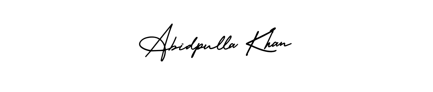 Abidpulla Khan stylish signature style. Best Handwritten Sign (AmerikaSignatureDemo-Regular) for my name. Handwritten Signature Collection Ideas for my name Abidpulla Khan. Abidpulla Khan signature style 3 images and pictures png