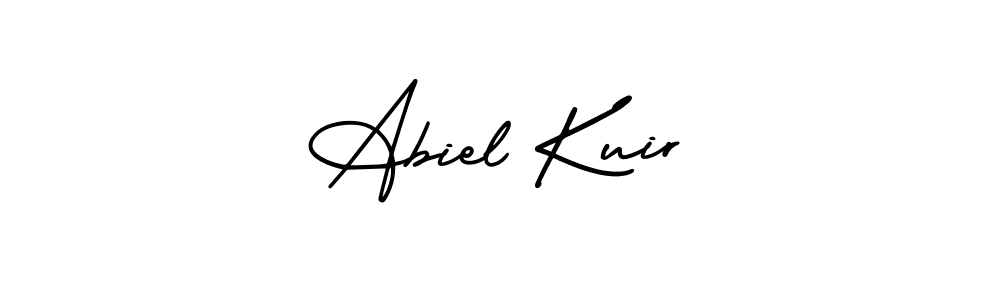 Make a beautiful signature design for name Abiel Kuir. With this signature (AmerikaSignatureDemo-Regular) style, you can create a handwritten signature for free. Abiel Kuir signature style 3 images and pictures png