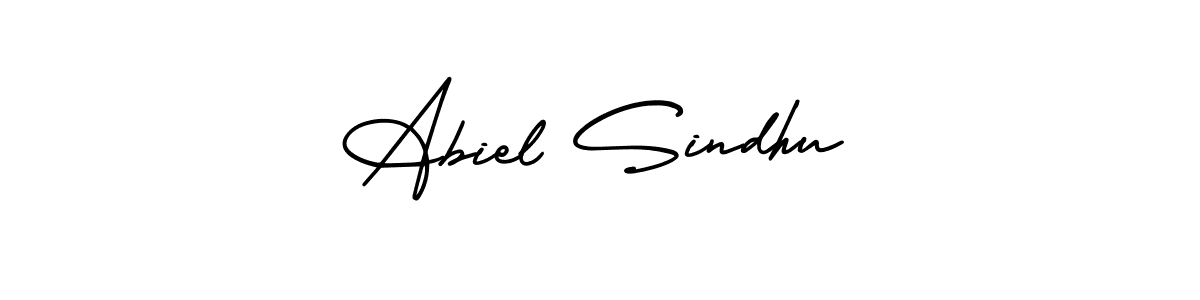 Create a beautiful signature design for name Abiel Sindhu. With this signature (AmerikaSignatureDemo-Regular) fonts, you can make a handwritten signature for free. Abiel Sindhu signature style 3 images and pictures png