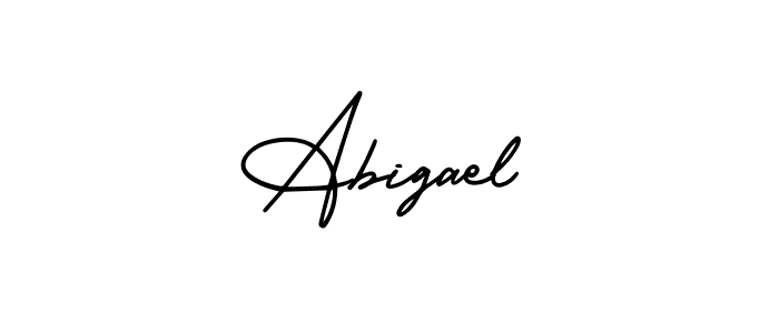 Use a signature maker to create a handwritten signature online. With this signature software, you can design (AmerikaSignatureDemo-Regular) your own signature for name Abigael. Abigael signature style 3 images and pictures png