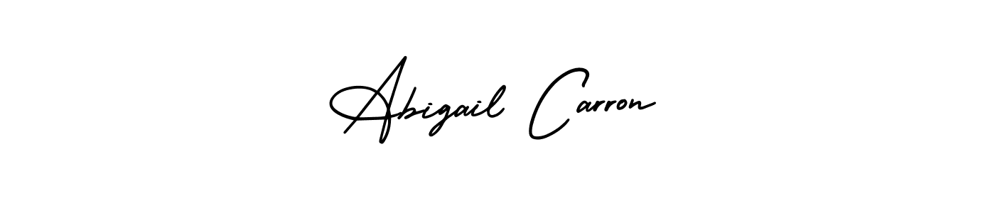 Abigail Carron stylish signature style. Best Handwritten Sign (AmerikaSignatureDemo-Regular) for my name. Handwritten Signature Collection Ideas for my name Abigail Carron. Abigail Carron signature style 3 images and pictures png