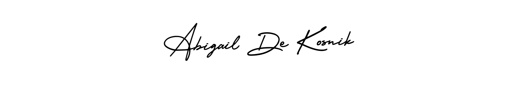Similarly AmerikaSignatureDemo-Regular is the best handwritten signature design. Signature creator online .You can use it as an online autograph creator for name Abigail De Kosnik. Abigail De Kosnik signature style 3 images and pictures png
