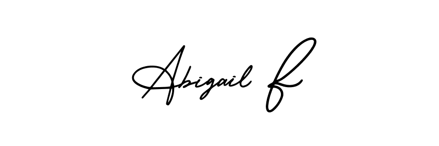 Similarly AmerikaSignatureDemo-Regular is the best handwritten signature design. Signature creator online .You can use it as an online autograph creator for name Abigail F. Abigail F signature style 3 images and pictures png