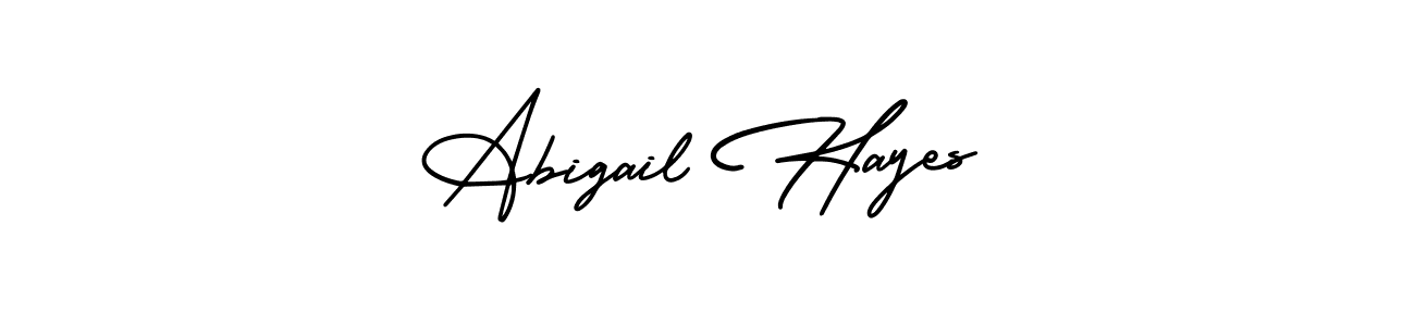 How to make Abigail Hayes name signature. Use AmerikaSignatureDemo-Regular style for creating short signs online. This is the latest handwritten sign. Abigail Hayes signature style 3 images and pictures png