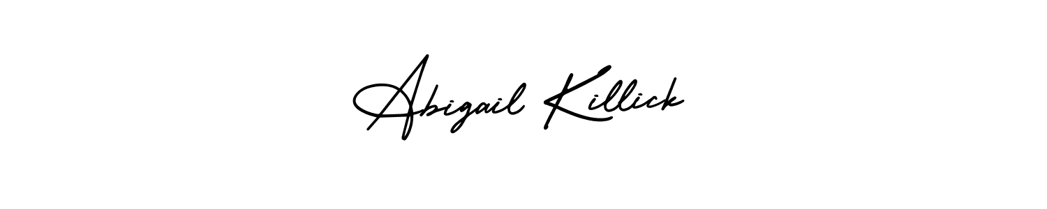 Also You can easily find your signature by using the search form. We will create Abigail Killick name handwritten signature images for you free of cost using AmerikaSignatureDemo-Regular sign style. Abigail Killick signature style 3 images and pictures png
