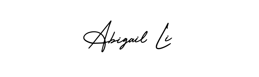 AmerikaSignatureDemo-Regular is a professional signature style that is perfect for those who want to add a touch of class to their signature. It is also a great choice for those who want to make their signature more unique. Get Abigail Li name to fancy signature for free. Abigail Li signature style 3 images and pictures png