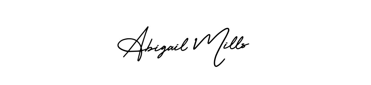 Also You can easily find your signature by using the search form. We will create Abigail Mills name handwritten signature images for you free of cost using AmerikaSignatureDemo-Regular sign style. Abigail Mills signature style 3 images and pictures png