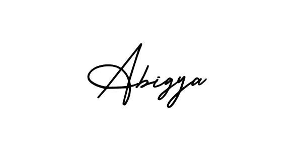 Use a signature maker to create a handwritten signature online. With this signature software, you can design (AmerikaSignatureDemo-Regular) your own signature for name Abigya. Abigya signature style 3 images and pictures png