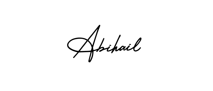 How to Draw Abihail signature style? AmerikaSignatureDemo-Regular is a latest design signature styles for name Abihail. Abihail signature style 3 images and pictures png