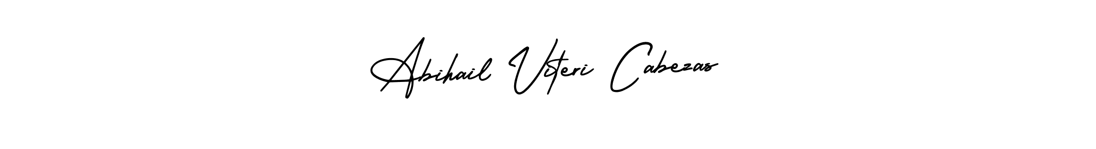 How to make Abihail Viteri Cabezas signature? AmerikaSignatureDemo-Regular is a professional autograph style. Create handwritten signature for Abihail Viteri Cabezas name. Abihail Viteri Cabezas signature style 3 images and pictures png