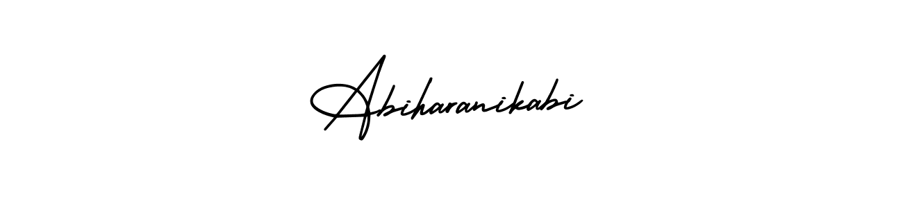 Design your own signature with our free online signature maker. With this signature software, you can create a handwritten (AmerikaSignatureDemo-Regular) signature for name Abiharanikabi. Abiharanikabi signature style 3 images and pictures png