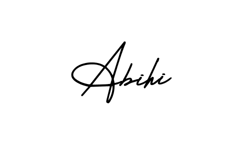 It looks lik you need a new signature style for name Abihi. Design unique handwritten (AmerikaSignatureDemo-Regular) signature with our free signature maker in just a few clicks. Abihi signature style 3 images and pictures png