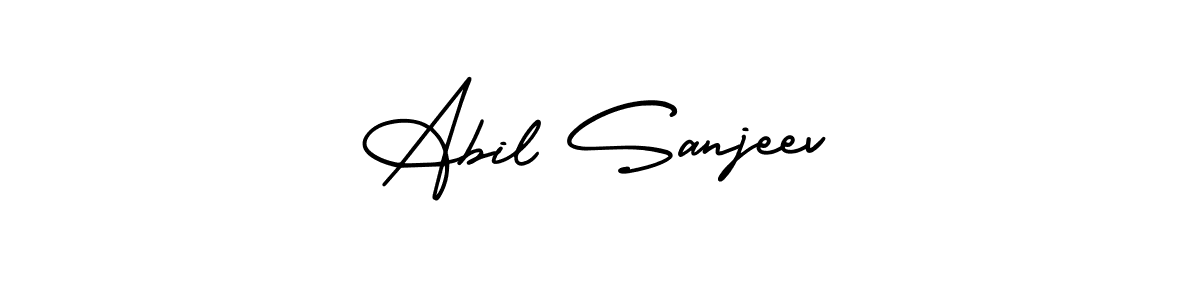Make a beautiful signature design for name Abil Sanjeev. With this signature (AmerikaSignatureDemo-Regular) style, you can create a handwritten signature for free. Abil Sanjeev signature style 3 images and pictures png