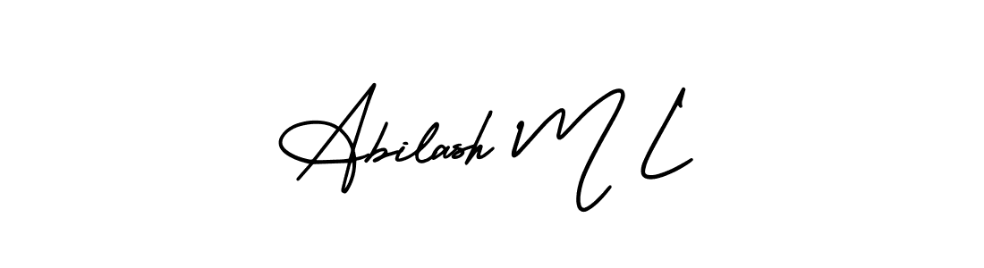 Here are the top 10 professional signature styles for the name Abilash M L. These are the best autograph styles you can use for your name. Abilash M L signature style 3 images and pictures png