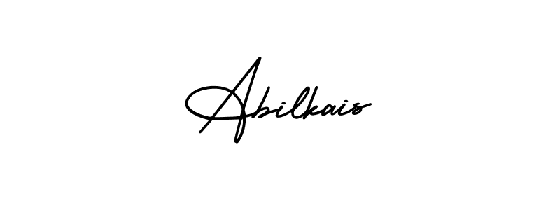 Similarly AmerikaSignatureDemo-Regular is the best handwritten signature design. Signature creator online .You can use it as an online autograph creator for name Abilkais. Abilkais signature style 3 images and pictures png