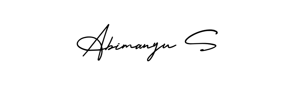 You can use this online signature creator to create a handwritten signature for the name Abimanyu S. This is the best online autograph maker. Abimanyu S signature style 3 images and pictures png