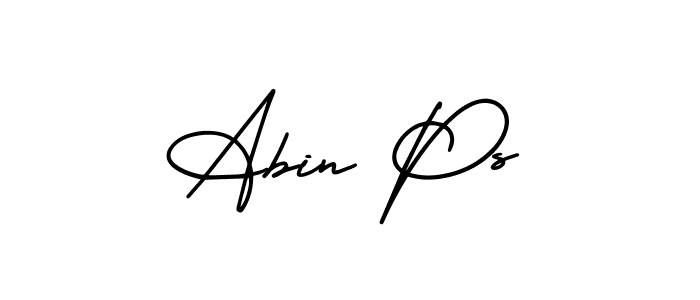 Also we have Abin Ps name is the best signature style. Create professional handwritten signature collection using AmerikaSignatureDemo-Regular autograph style. Abin Ps signature style 3 images and pictures png