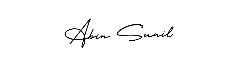 How to Draw Abin Sunil signature style? AmerikaSignatureDemo-Regular is a latest design signature styles for name Abin Sunil. Abin Sunil signature style 3 images and pictures png