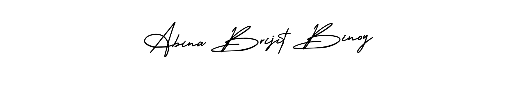 Also we have Abina Brijit Binoy name is the best signature style. Create professional handwritten signature collection using AmerikaSignatureDemo-Regular autograph style. Abina Brijit Binoy signature style 3 images and pictures png