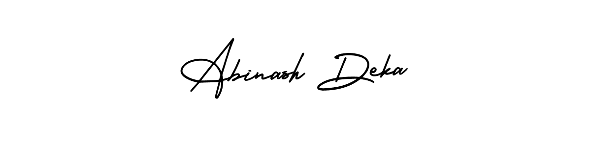 It looks lik you need a new signature style for name Abinash Deka. Design unique handwritten (AmerikaSignatureDemo-Regular) signature with our free signature maker in just a few clicks. Abinash Deka signature style 3 images and pictures png