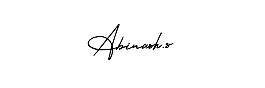 Also You can easily find your signature by using the search form. We will create Abinash.s name handwritten signature images for you free of cost using AmerikaSignatureDemo-Regular sign style. Abinash.s signature style 3 images and pictures png