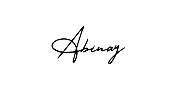Design your own signature with our free online signature maker. With this signature software, you can create a handwritten (AmerikaSignatureDemo-Regular) signature for name Abinay. Abinay signature style 3 images and pictures png