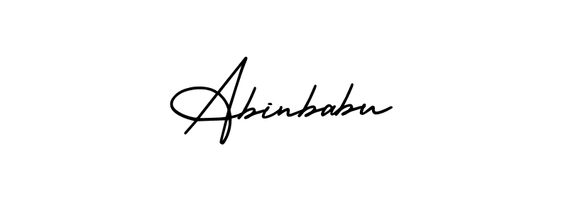 Abinbabu stylish signature style. Best Handwritten Sign (AmerikaSignatureDemo-Regular) for my name. Handwritten Signature Collection Ideas for my name Abinbabu. Abinbabu signature style 3 images and pictures png